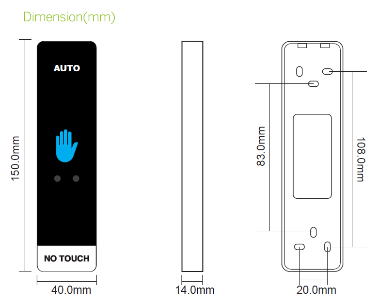 Touchless Sensor Exit Button