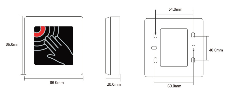 No Touch Exit Button Waterproof