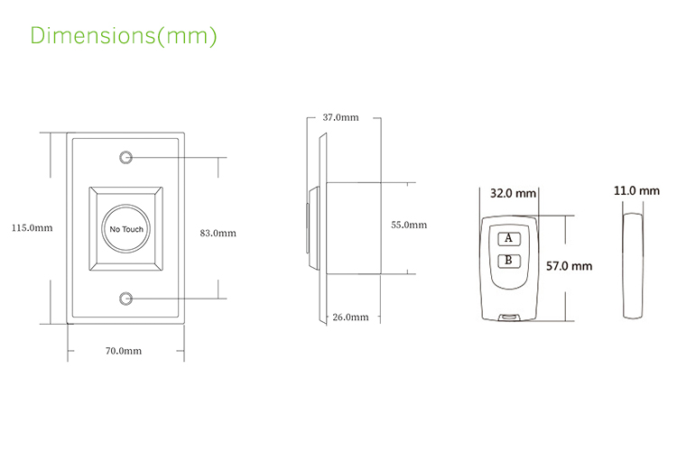 Non-contact induction remote control switch