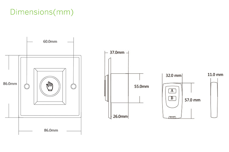 Infrared Sensor Exit Button