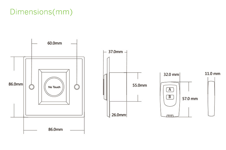 Touchless Push Button Switch Touchless Push Button Switch
