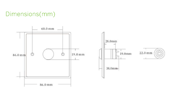 Stainless Steel Door Release Button