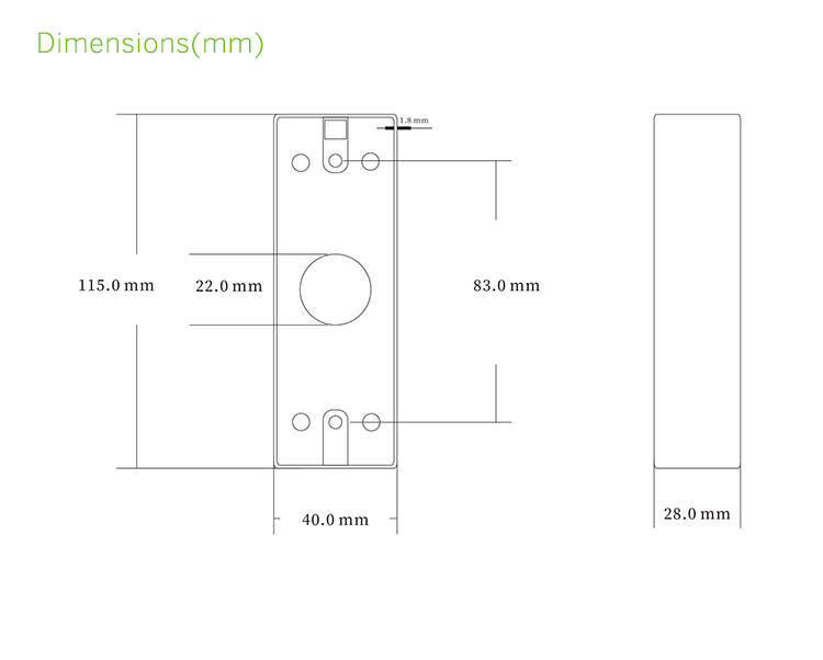 Switch button bottom box