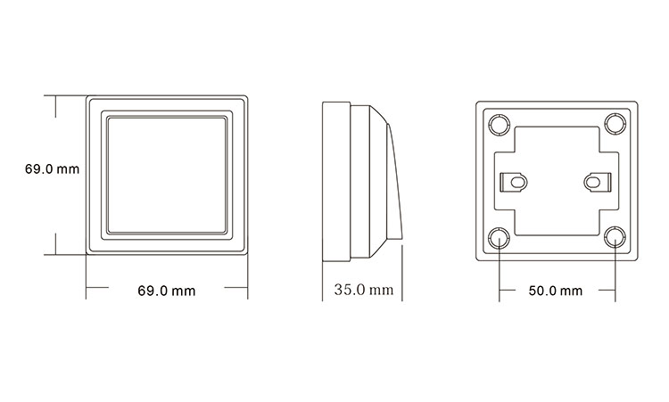 Plastic Exit Button Plastic Exit Button