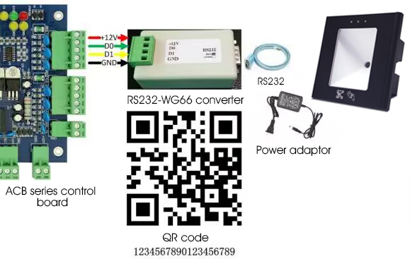 Wiegand 66 Converter into RS232