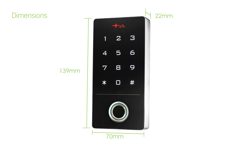 fingerprint Standalone access Controller