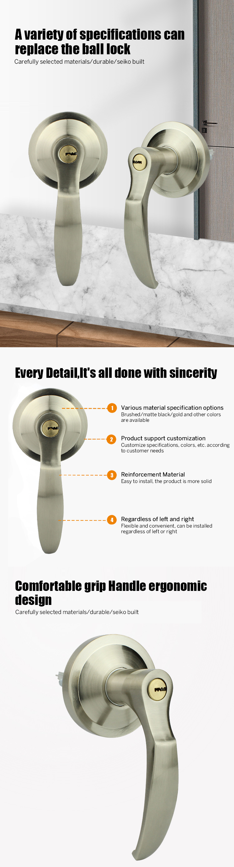 Door Handles with Keys