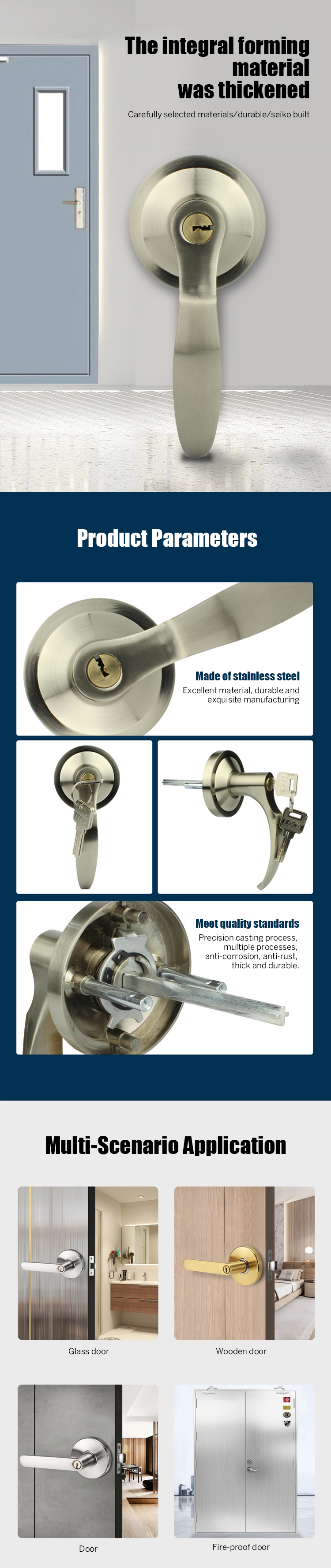 Door Handles with Keys