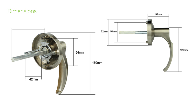 Door Handles with Keys