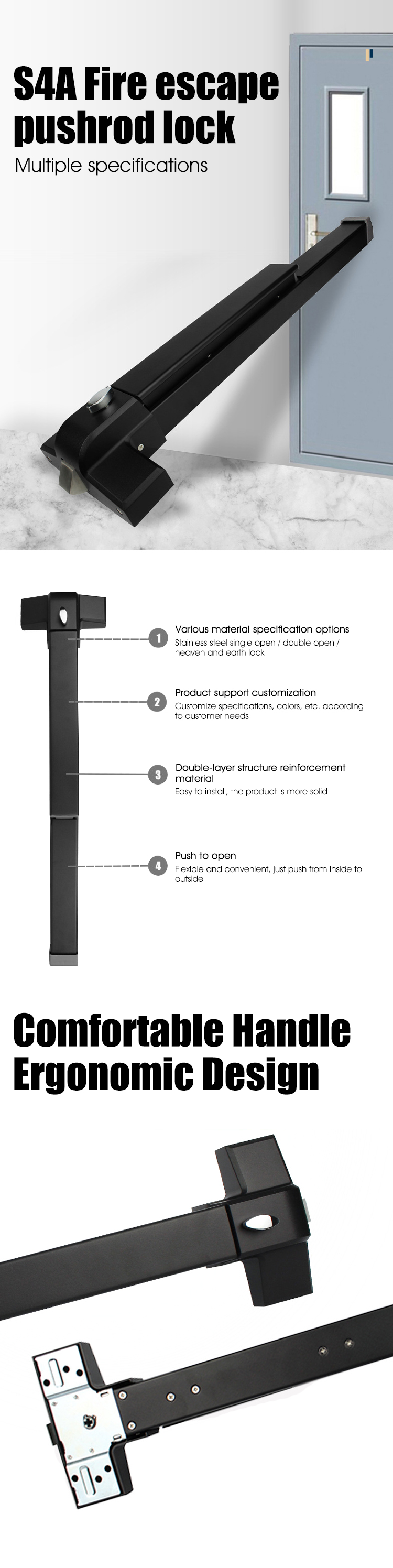 Emergency Exit Bar Handle  