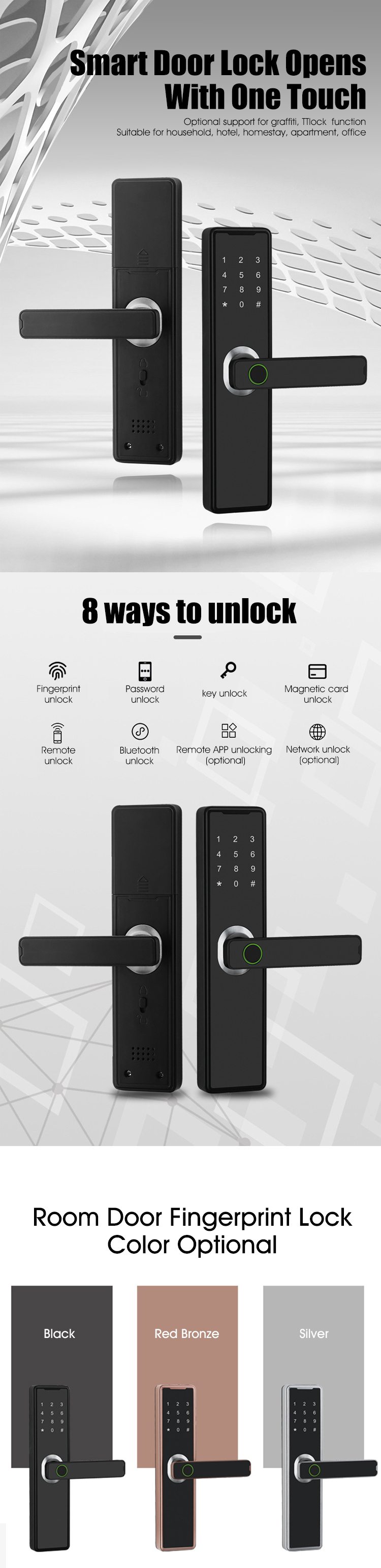 Tuya Bluetooth Biometric Fingerprint Lock Tuya Bluetooth Biometric Fingerprint Lock