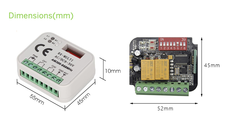 Remote control receiver switch
