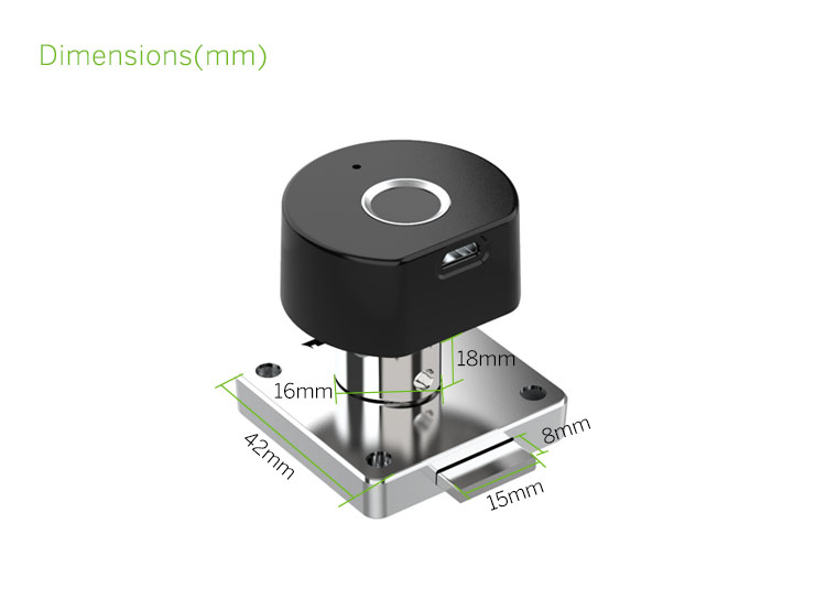 Fingerprint drawer lock