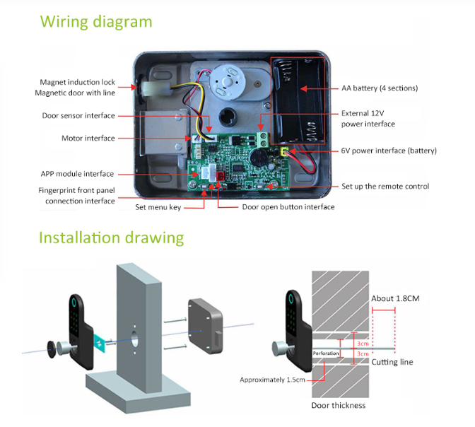 waterproof tuya fingerprint lock