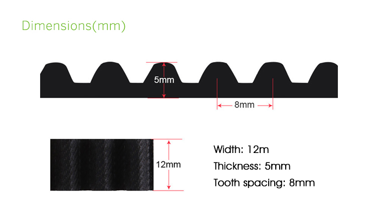 Sliding Door Tooth Belt