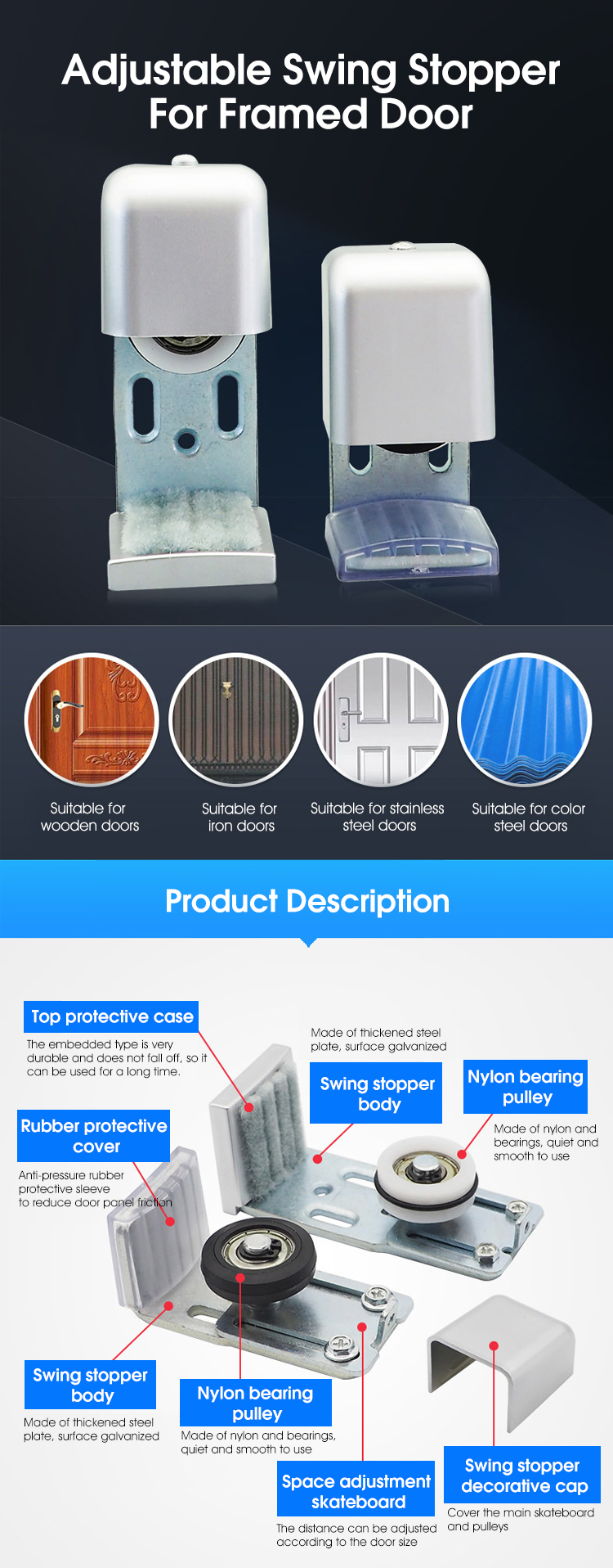 Sliding Glass Door Stopper