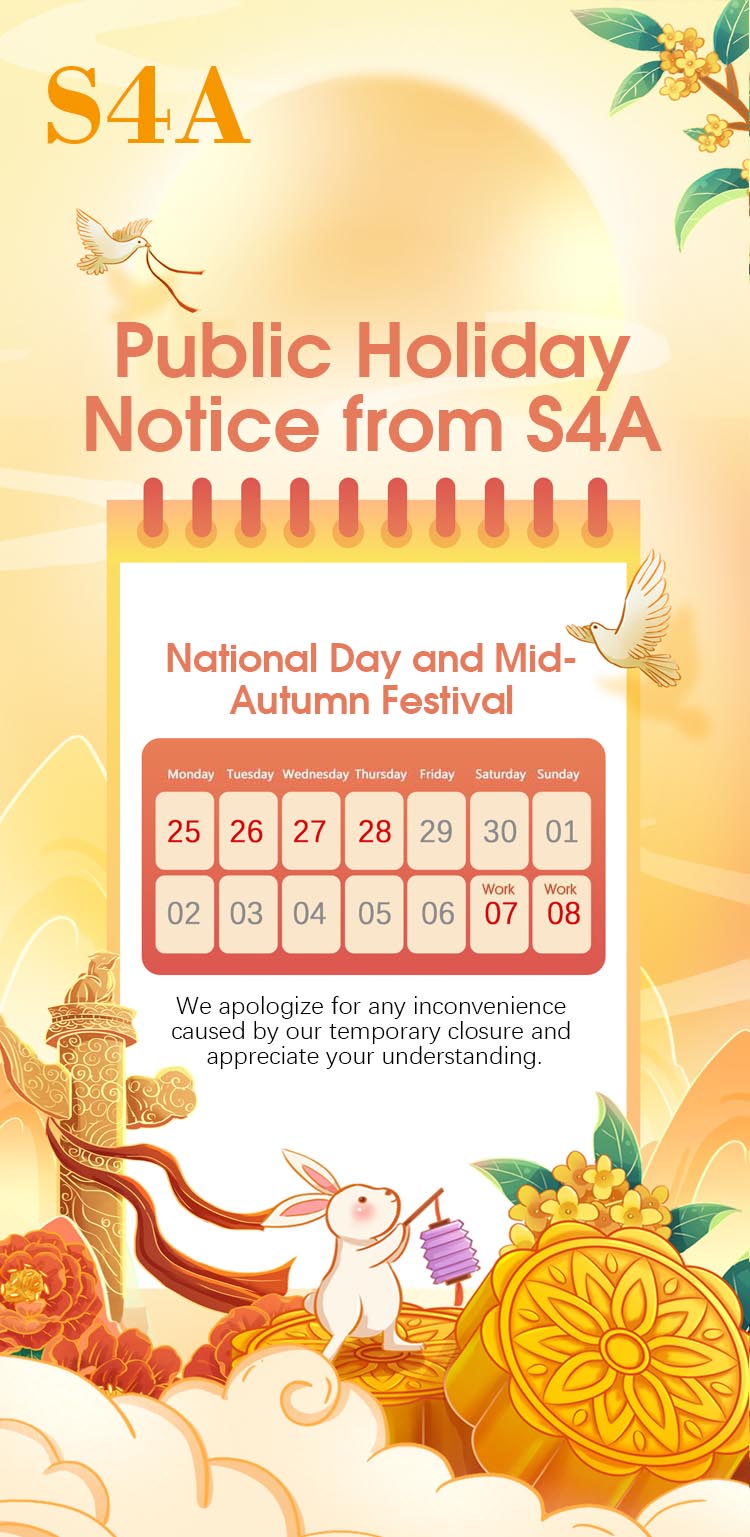 S4A National Day Holiday Notice in 2023