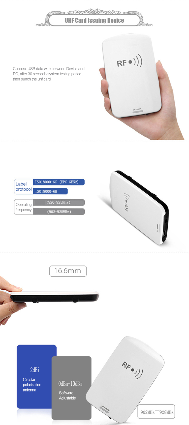Long Range UHF Rfid Reader And RFID Antenna 12dbi