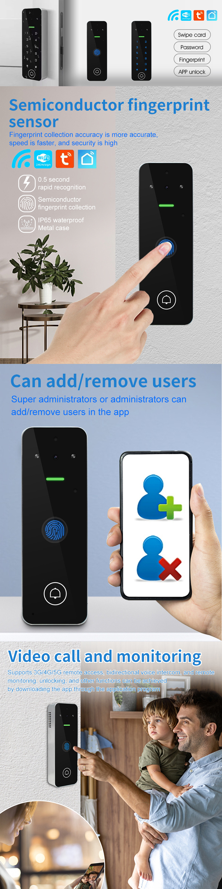 Tuya video doorbell card access control Tuya video doorbell card access control