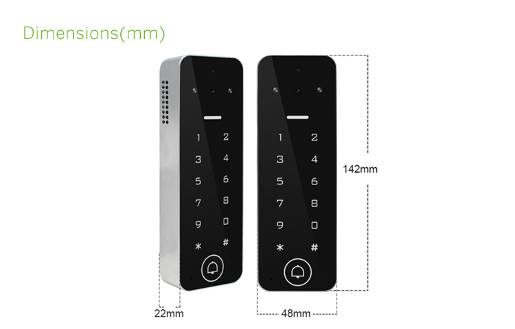 Tuya keypad access control with video doorbell Tuya keypad access control with video doorbell