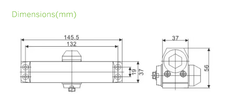 25~45KG automatic door closer