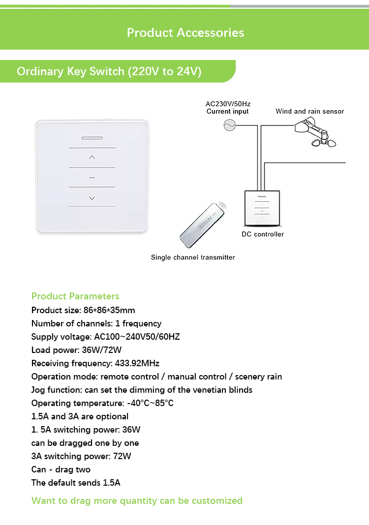 Automatic Electric Swing Window Opener 