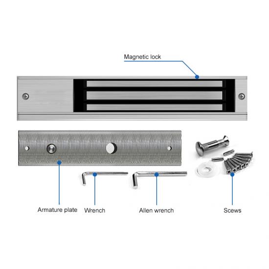 Single Door Electric Magnetic Door Locks With LED,Door Wensor And