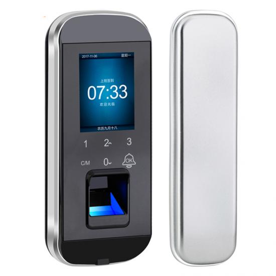 OEM Manufacturer Fingerprint And RFID Frameless Glass Door Lock S4A