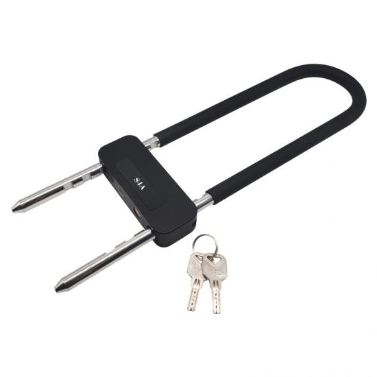 Smart Fingerprint Bicycle U Lock With Key,Intelligent Access Control