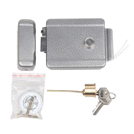 Frosted Gray Single Cylinder 12V Electric Control Lock,Intelligent