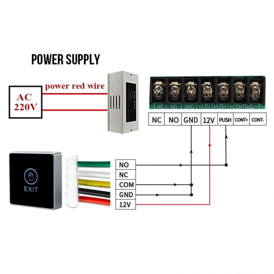 OEM Manufacturer Touch Sensor Switch Button S4A Access Control