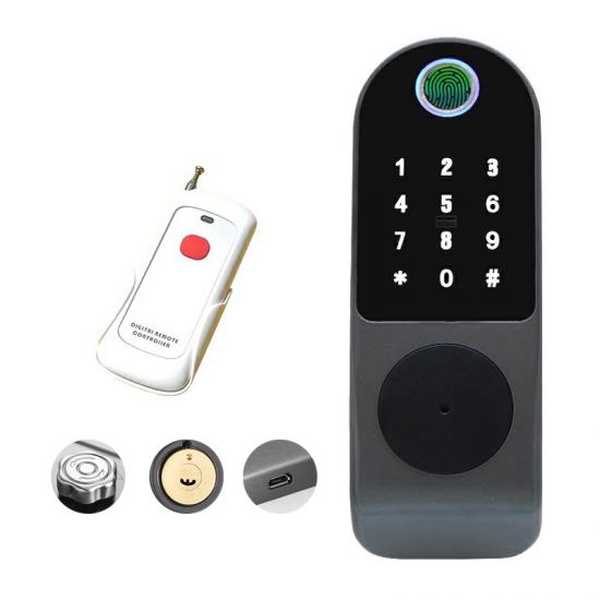 Black Digital Electronic Smart Lock Password Keypad Smart Lock