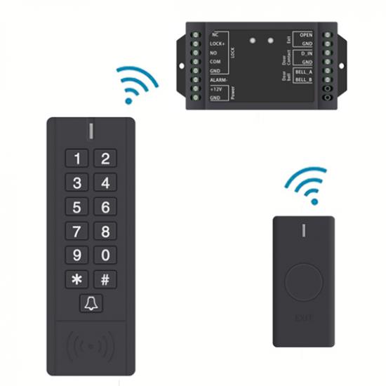 Waterproof 433MHz Wireless Single Door Access Control Kit With Keypad