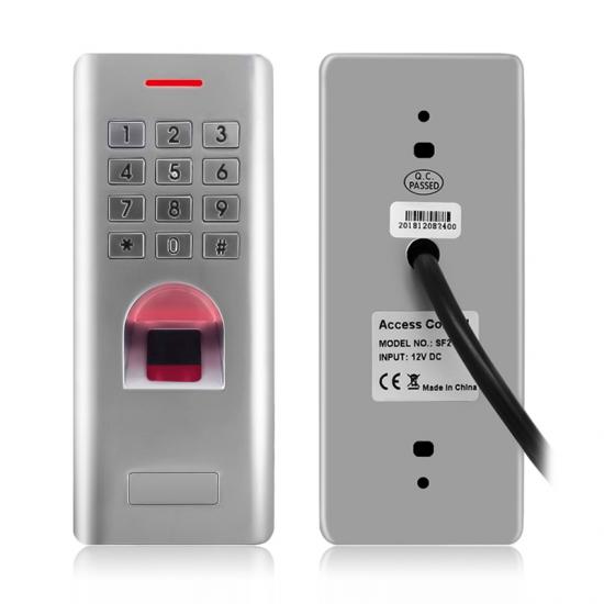 IP66 Standalone Fingerprint Access Control Metal Keypad For RFID Access