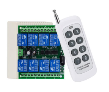 thumbnail image 2 of 4-Channel Wireless RF Remote Control Switch – DC12V Relay Module – 433MHz / 315MHz 2 of 5