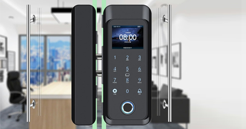 How to fix the glass door lock How to install the frameless glass door