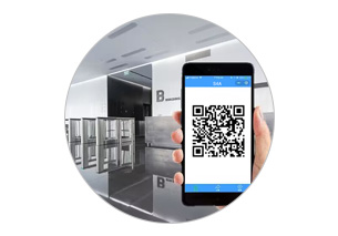 How to unlock the door by QR code reader with Network access Control board?