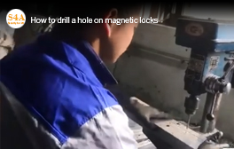 How to drill a hole on magnetic locks